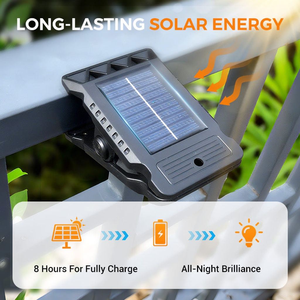 💥HOT SALE - Solar Clip-on Light - Easy Clip Anywhere, No Wiring